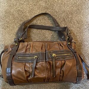 Marco Buggiani Brown Leather Handbag
